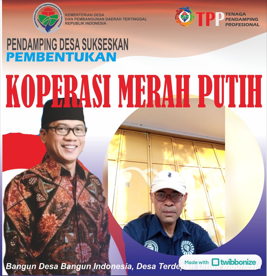 Budi Paparrazzi (@budi_paparrazzi) on Twitter photo Pembentukan koperasi merah putih
#TPPBersamaMenteriDesa
<a href="/prabowo/">Prabowo Subianto</a>
<a href="/YandriSusanto27/">Yandri Susanto</a>
<a href="/ArizaPatria/">Ariza Patria</a>
<a href="/taufikmadjid71/">IG : taufik.madjid</a>
<a href="/kemendespdt/">#BangunDesaBangunIndonesia</a>
<a href="/bpsdmkemendesa/">Bpsdm Kemendesa</a> Pembentukan koperasi merah putih
#TPPBersamaMenteriDesa
<a href="/prabowo/">Prabowo Subianto</a>
<a href="/YandriSusanto27/">Yandri Susanto</a>
<a href="/ArizaPatria/">Ariza Patria</a>
<a href="/taufikmadjid71/">IG : taufik.madjid</a>
<a href="/kemendespdt/">#BangunDesaBangunIndonesia</a>
<a href="/bpsdmkemendesa/">Bpsdm Kemendesa</a>