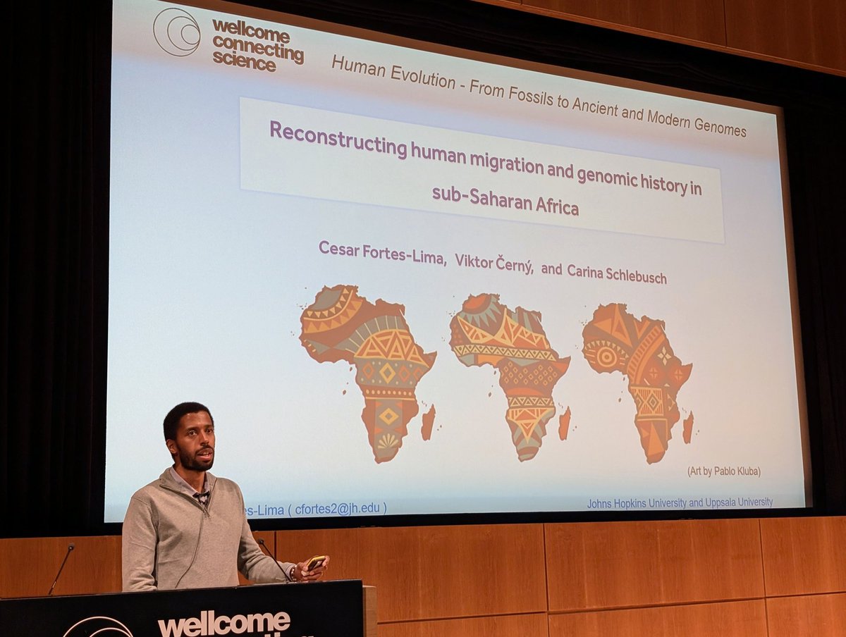 Cesar Fortes-Lima (@cesarforteslima) on Twitter photo Very proud of my talk about genomic diversity in #Africa at the
#HumanEvo25. Kudos to the Scientific Committee for their impressive work this week at the <a href="/sangerinstitute/">Wellcome Sanger Institute</a>, UK. 👏🏽👏🏽👏🏽 Very proud of my talk about genomic diversity in #Africa at the
#HumanEvo25. Kudos to the Scientific Committee for their impressive work this week at the <a href="/sangerinstitute/">Wellcome Sanger Institute</a>, UK. 👏🏽👏🏽👏🏽
