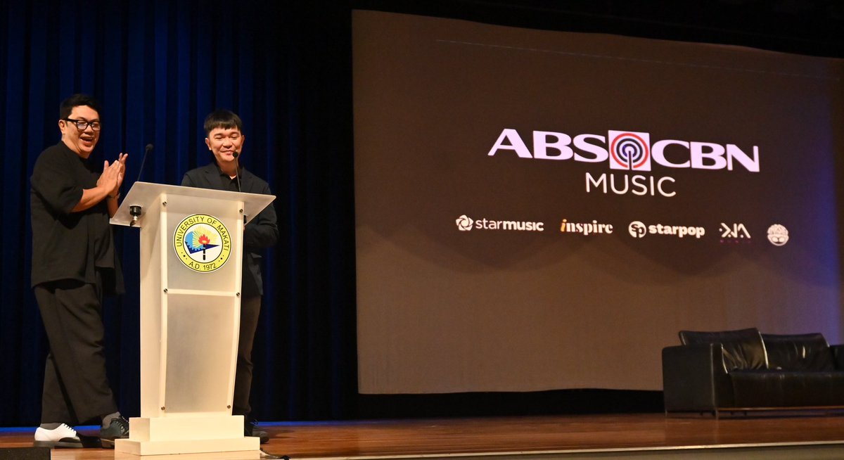 ABSCBNpr's tweet photo. The “Pinoy Media Congress 2025” included ABS-CBN Music head Roxy Liquigan and ABS-CBN Music creative, content, and operations head Jonathan Manalo as speakers to about the careers and business of ABS-CBN music.

#PinoyMediaCongress2025 #ABSCBN #WeArePACE #PACE50 #UMak #Kapamilya https://t.co/oxi1FtoOJl
