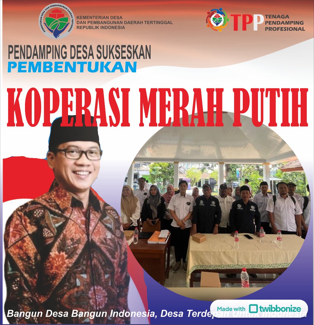 Makhmudah2's tweet photo. Musdesus pembentukan koperasi merah putih

#TPPBersamaMenteriDesa

@prabowo
@YandriSusanto27
@ArizaPatria
@taufikmadjid71
@kemendespdt
@bpsdmkemendesa https://t.co/XuvS3S9St0
