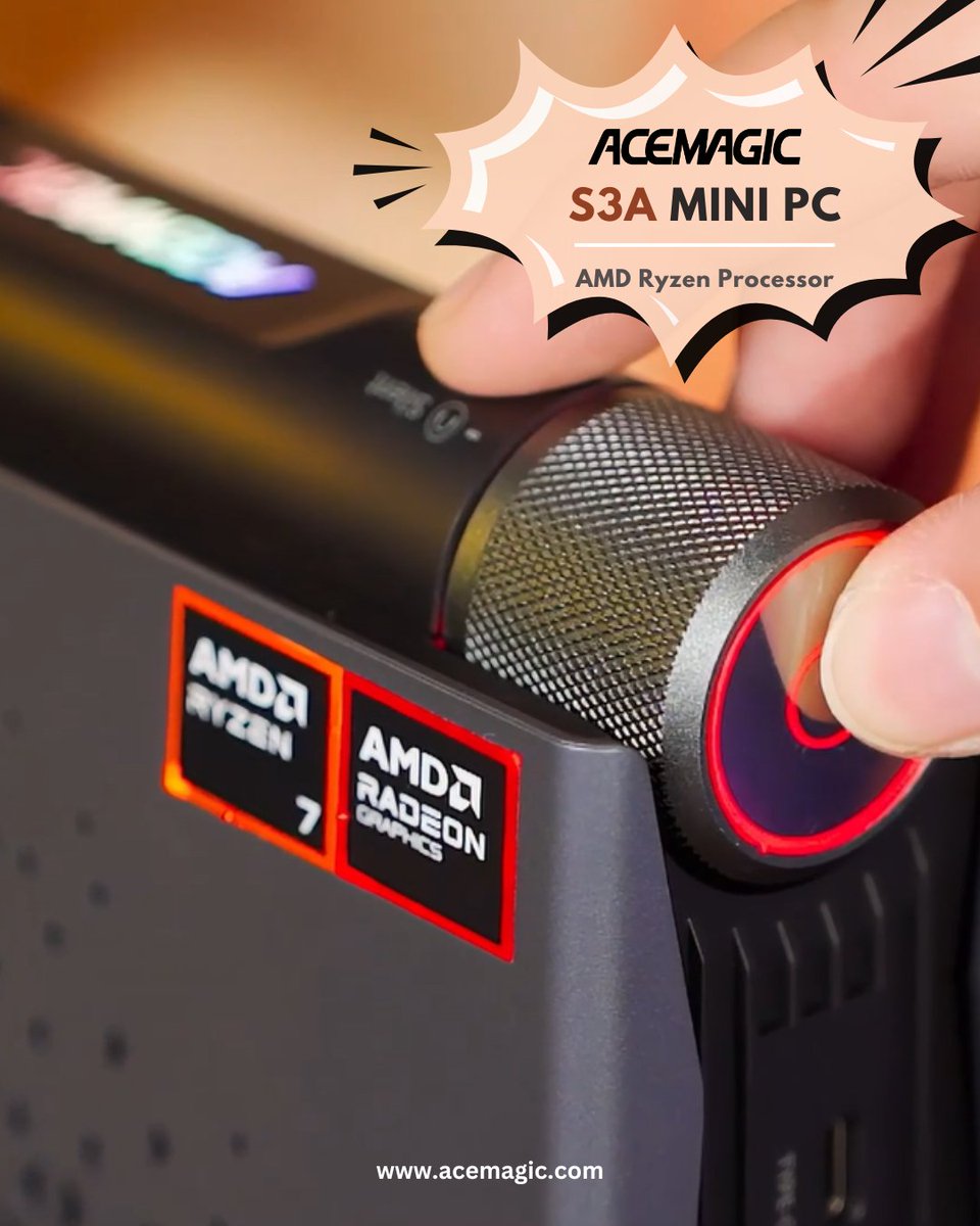 Acemagic_MiniPC's tweet image. ⚡Big power, small footprint—reimagine computing with the #ACEMAGICS3A AMD Ryzen 7/ Ryzen 9 #MiniPC! 🖥️🔥
✂️🏷️ Use Discount Code 𝟱𝗔𝗖𝗘𝗙𝗔𝗡𝟯 to enjoy 3% OFF on our Official Website 𝗮𝗰𝗲𝗺𝗮𝗴𝗶𝗰.𝗰𝗼𝗺
bit.ly/AceMagic_S3A_m…

#ACEMAGICminipc #computer #pcsetup…