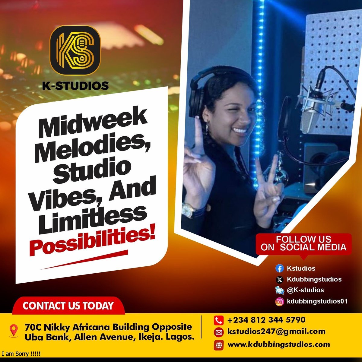 kdubbingstudios's tweet photo. Every line counts. Every take tells a story.

Let K-STUDIOS craft your work into perfection.

Contact us for your dubbing and recording projects today.

#kstudio 
#FolloForFolloBack 
#dubbingstudio 
#recordstudio 
#nolanguagebarrier
#midweekrecharge https://t.co/9x4LkGw0is