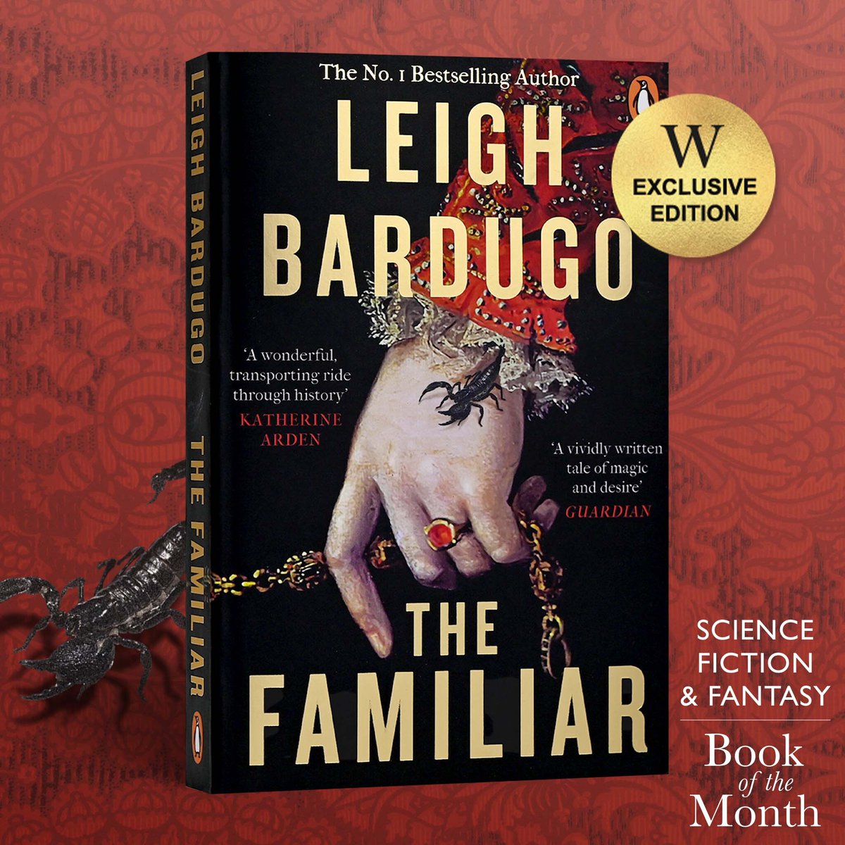 A servant girl with magical powers strives to hide her Jewish blood from the deadly gaze of the Inquisition in our richly imagined, spellbinding Science Fiction &amp; Fantasy Book of the Month, THE FAMILIAR by Leigh Bardugo: waterstones.com/book/the-famil… #WBOTM