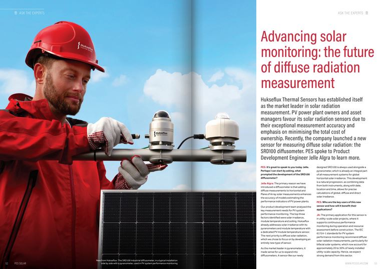 The future of #diffuse solar radiation measurement is here! We are excited to be featured in PES Solar Magazine discussing our brand new #SRD100 industrial #diffusometer.

See from page 52: 
pes.eu.com/page-turners/s…

#solarenergy #PVmonitoring #PESSolar