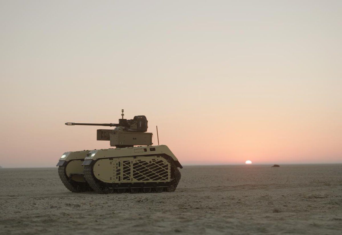 THeMIS Combat #UGVs enhance the effectiveness of manned assets by creating momentum that human troops can leverage with fewer casualties. #EOS