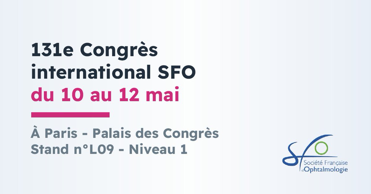 Prokov_Editions's tweet image. #ophtalmologues, l&apos;équipe MediStory vous donne rendez-vous lors du 131e Congrès SFO. 

Venez jeter un coup d’œil 👀 et échangez avec nos experts sur notre stand.

📅 Du 10 au 12 mai 
📍Palais des Congrès Paris - Stand L09 - Niveau 1

#SFO2025 #Ophtalmologie @equasens
