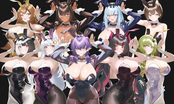 ユイ花一週把抽獎債還完了嗚嗚嗚(っQωQc)
排版把人家搞得好像兔女郎主題的公關俱樂部(●▼●;)(? 