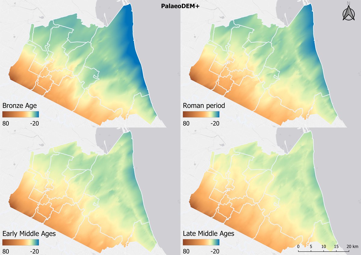 up_joad's tweet image. 🆕📢 Paper alert!
"#Geoarchaeology and PalaeoDEMs Modelling to Assess the #Archaeological Potential of Ravenna and Its Hinterland" by Michele Abballe: tinyurl.com/3dz88d6n
#Archaeology #OpenAccess #OpenScience #OpenData