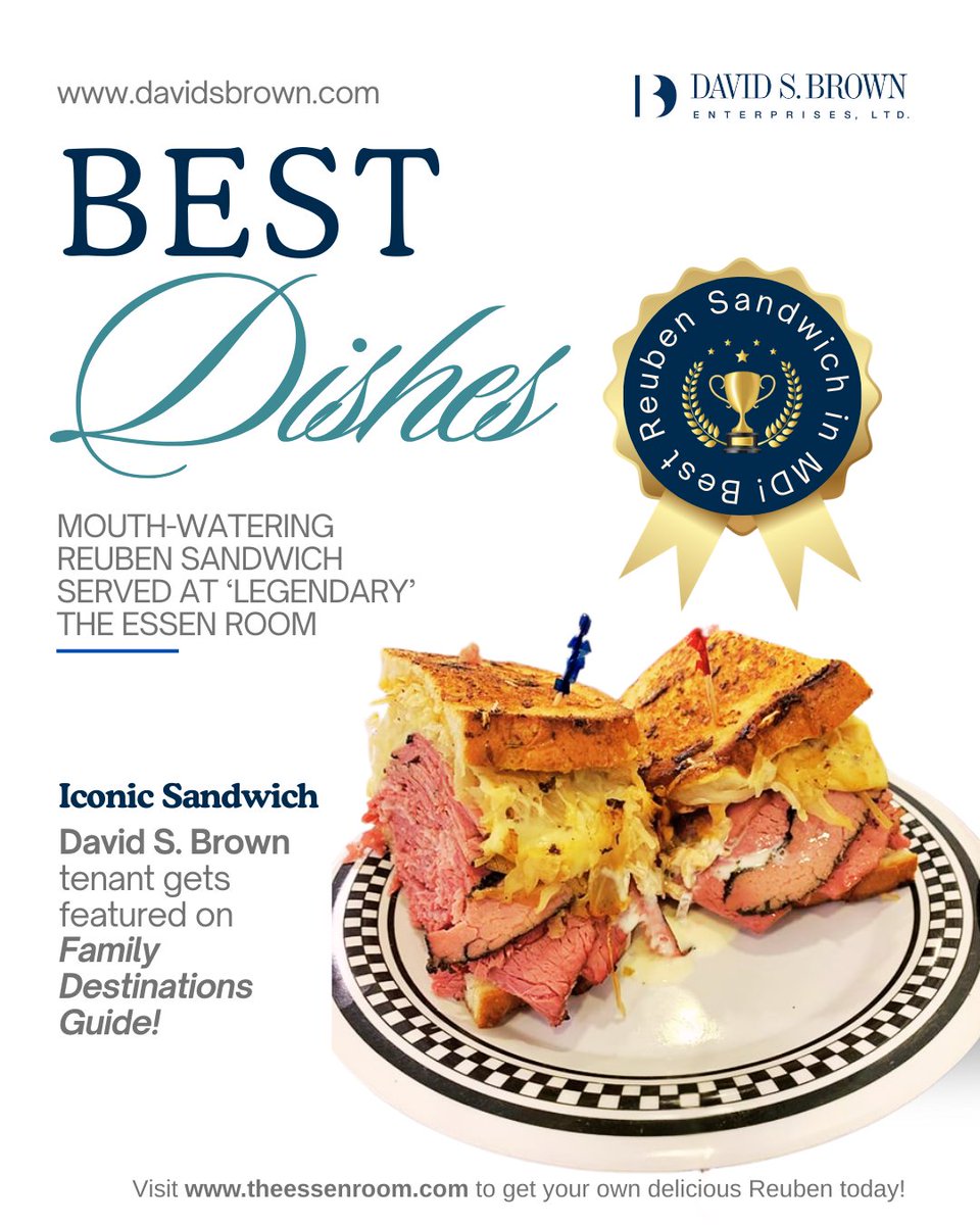 The Essen Room at Hooks Village Shopping Center is getting the recognition it deserves!
Recently featured in Family Destinations Guide as one of the Best Sandwich Shops in MD This is the place locals &amp; visitors alike are raving about. Read more -->> : bit.ly/3GqaOWg