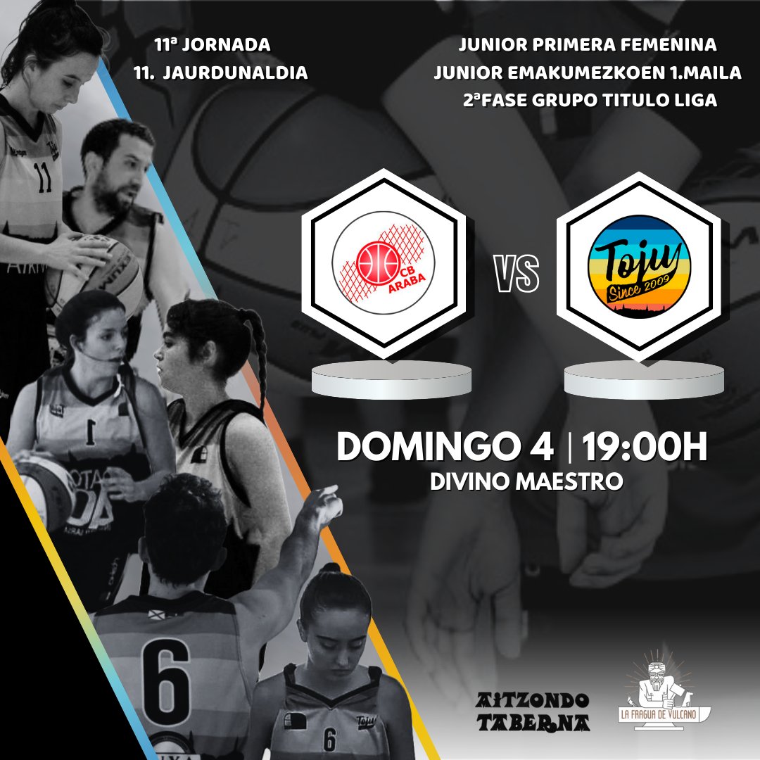PRÓXIMA JORNADA‼💥

✈ ADR TECNICOS ARABA 🆚 TOJU JR 
🗓  Domingo 4
🕛 19:00H
🏟 Divino Maestro
