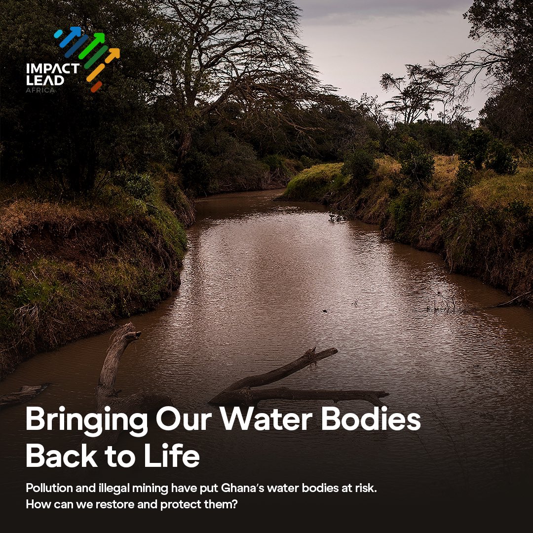 Bringing our water bodies back to life starts with us.  
Illegal mining is choking our rivers, poisoning communities, and threatening our future.  
It's time to act—restore, protect, and demand accountability.  
Speak up. Join clean-up efforts. Say no to galamsey. 
 #StopGalamsey