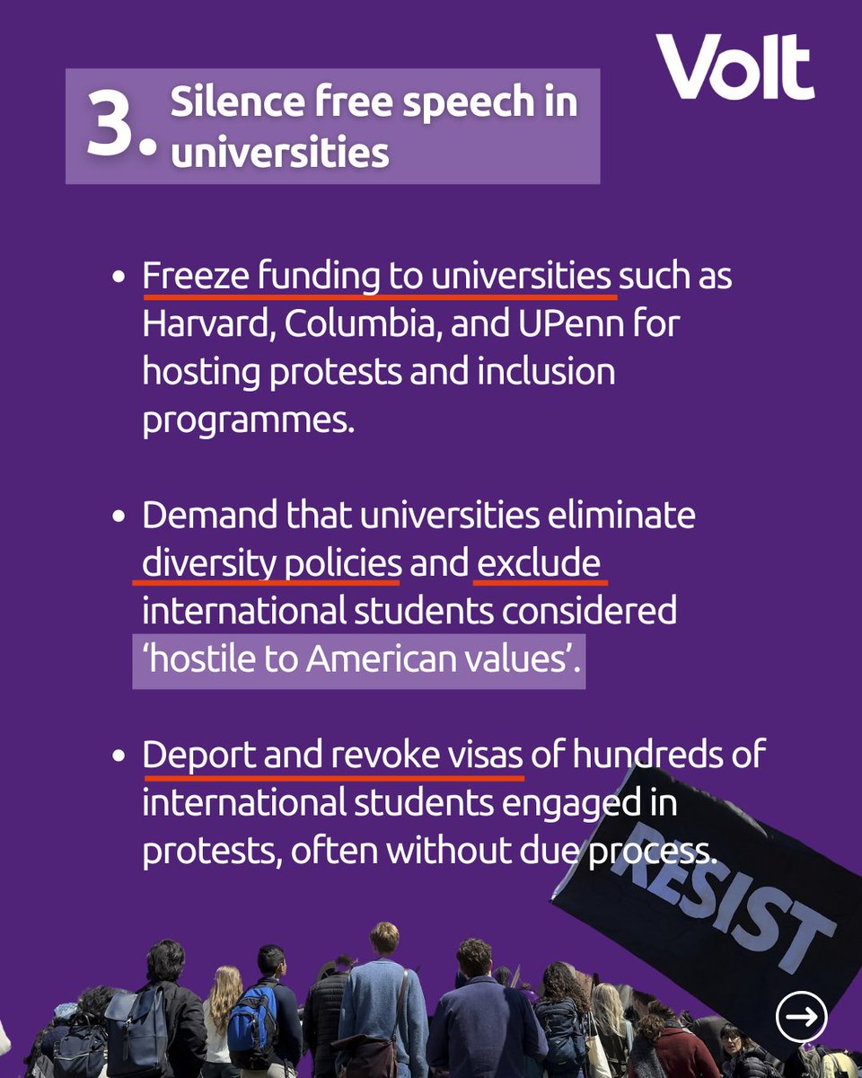 🇺🇸 Checks and balances are now Trump’s cheques and global imbalance. Trump's first 100 days are a practical manual on how to collapse a democracy. 

💜 Help us unite Europe, donate today: loom.ly/hvSekaU 

#trump100days