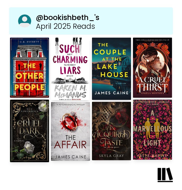 Can't believe I'm sharing my April wrap-up already. This month has flown by! I read a good mix of books this month 😊 #readingwrapup #booktwt