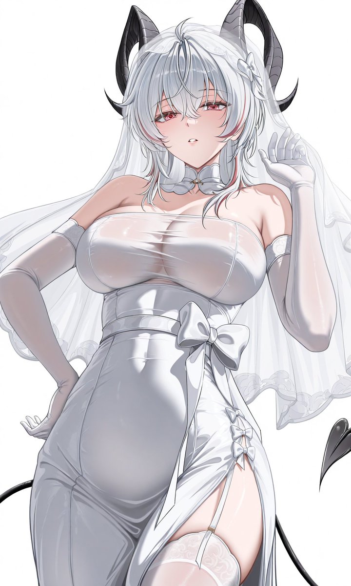 👰Oh? Lost in thought already? I haven’t even said ‘I do’ yet. 🤍

#Zani #鳴潮 #WutheringWaves #pixai https://t.co/8IUededi0D