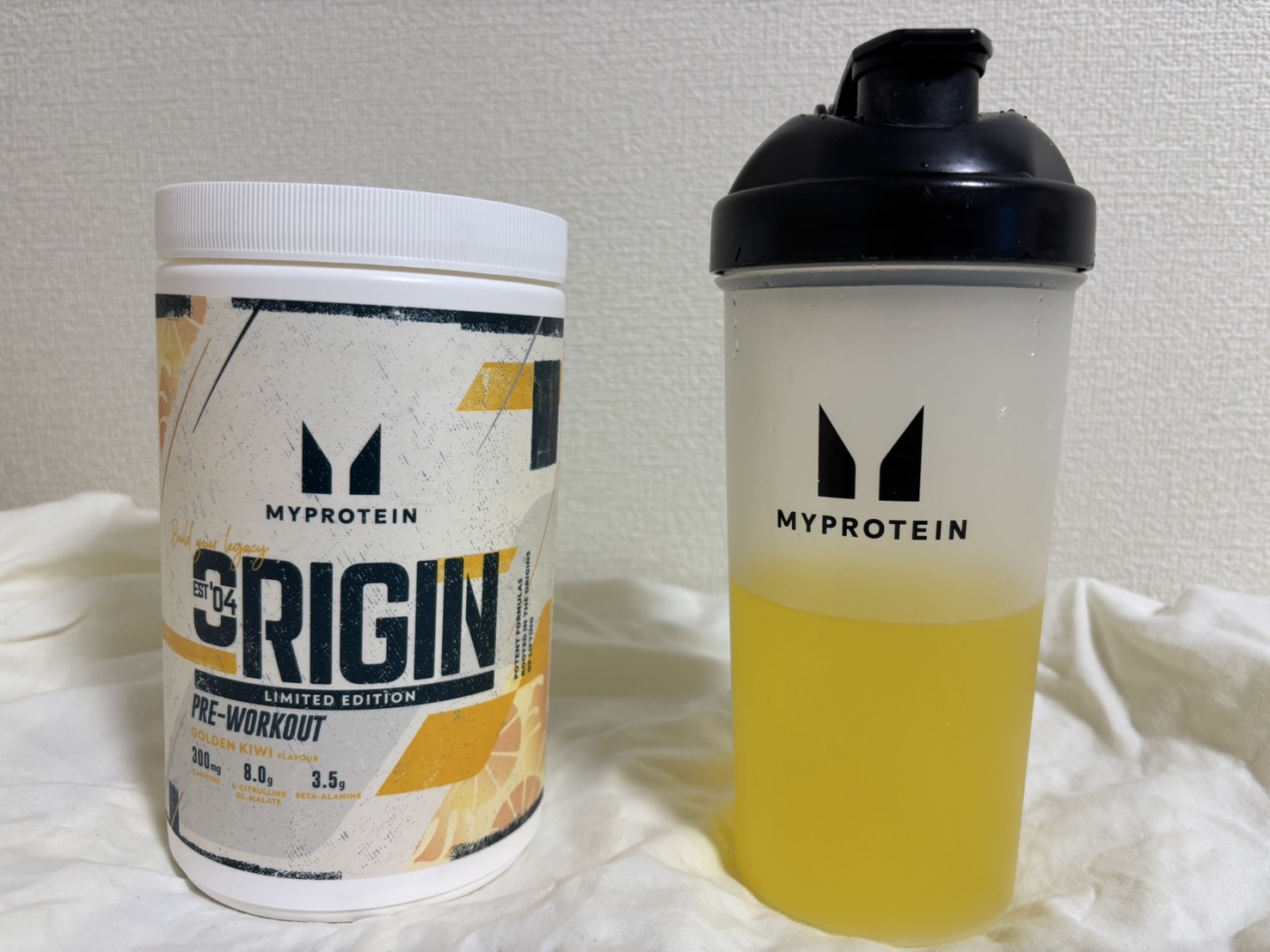 マイプロテイン Originプレワークアウト(ゴールデンキウイ)×2本 期間限定フレーバー】Origin プレワークアウト ゴールデンキウイ