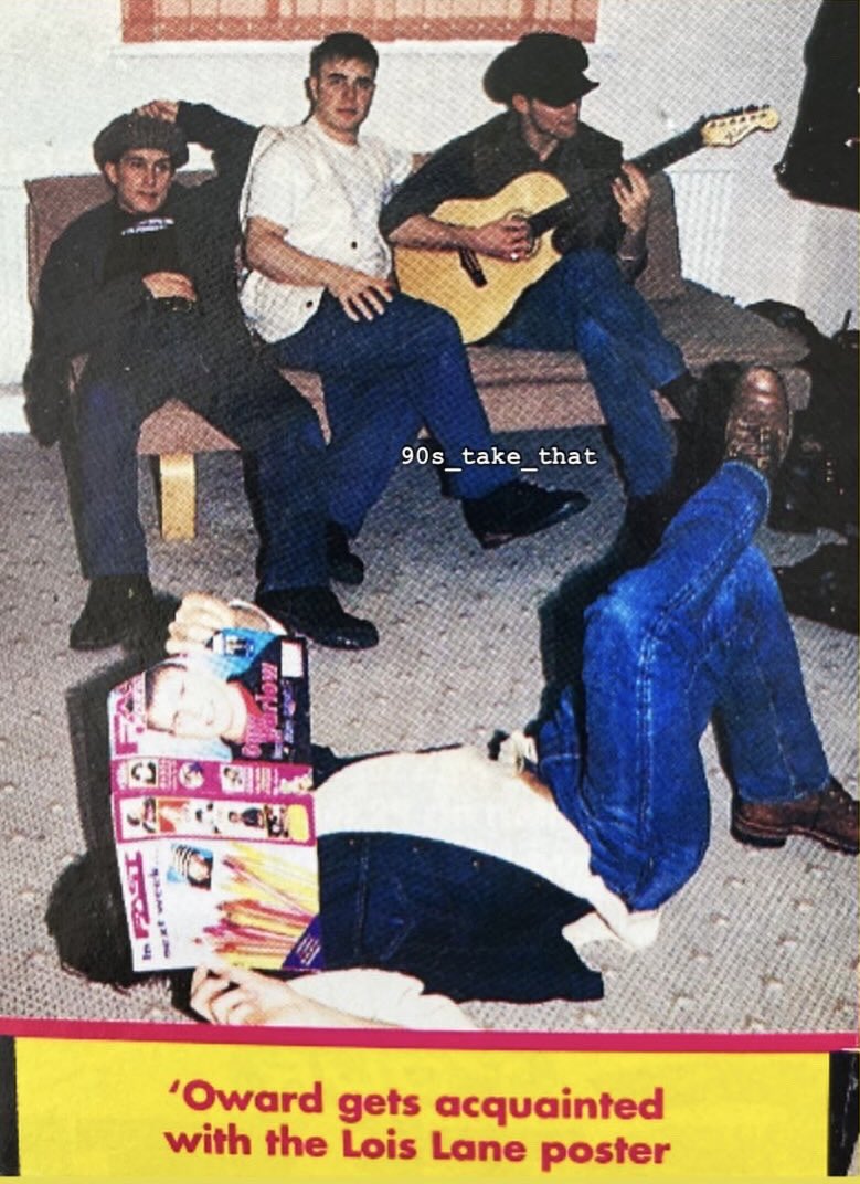 90s_take_that's tweet image. The 90s! 😎😁

💜💛💚🧡

#takethat #fastforwardmagazine #popmagazine #flashback #thatters #lookatus #90s #90snostalgia #90stakethat @takethat @GaryBarlow @OfficialMarkO #HowardDonald #JasonOrange #takethatlegends