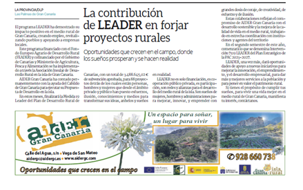 AIDER Gran Canaria y su compromiso con el medio rural