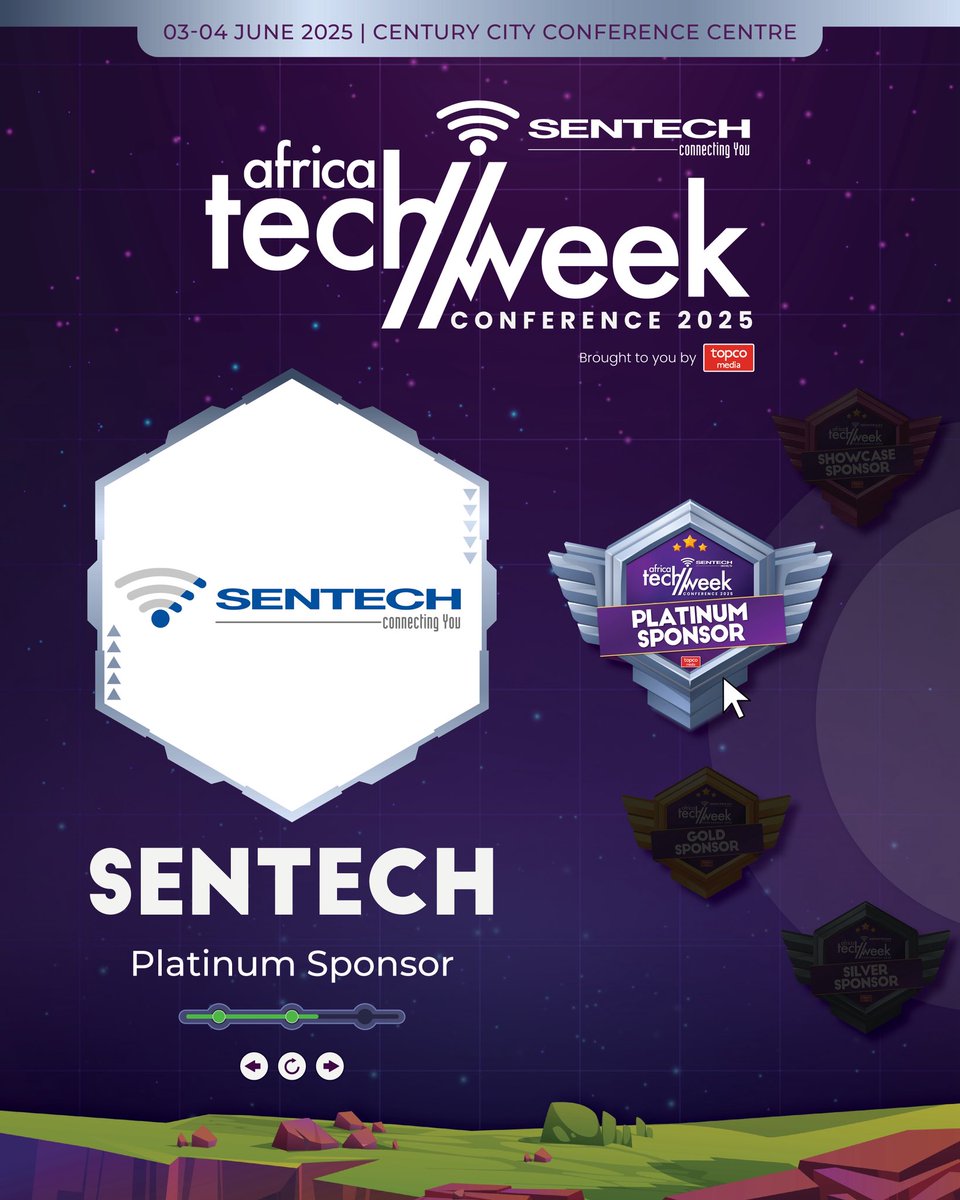 Sentech Soc Ltd (@sentechltd) on Twitter photo We’re back! 🎉 SENTECH is excited to be the Platinum Sponsor of <a href="/AfricaTechWeek/">Sentech Africa Tech Week</a> 2025!
We power 🇿🇦 with digital infrastructure connecting 14M+ homes. Join us 3–4 June as we showcase how we’re building a more connected future. 🌐
#SENTECH #DigitalInclusion #Connectivity We’re back! 🎉 SENTECH is excited to be the Platinum Sponsor of <a href="/AfricaTechWeek/">Sentech Africa Tech Week</a> 2025!
We power 🇿🇦 with digital infrastructure connecting 14M+ homes. Join us 3–4 June as we showcase how we’re building a more connected future. 🌐
#SENTECH #DigitalInclusion #Connectivity