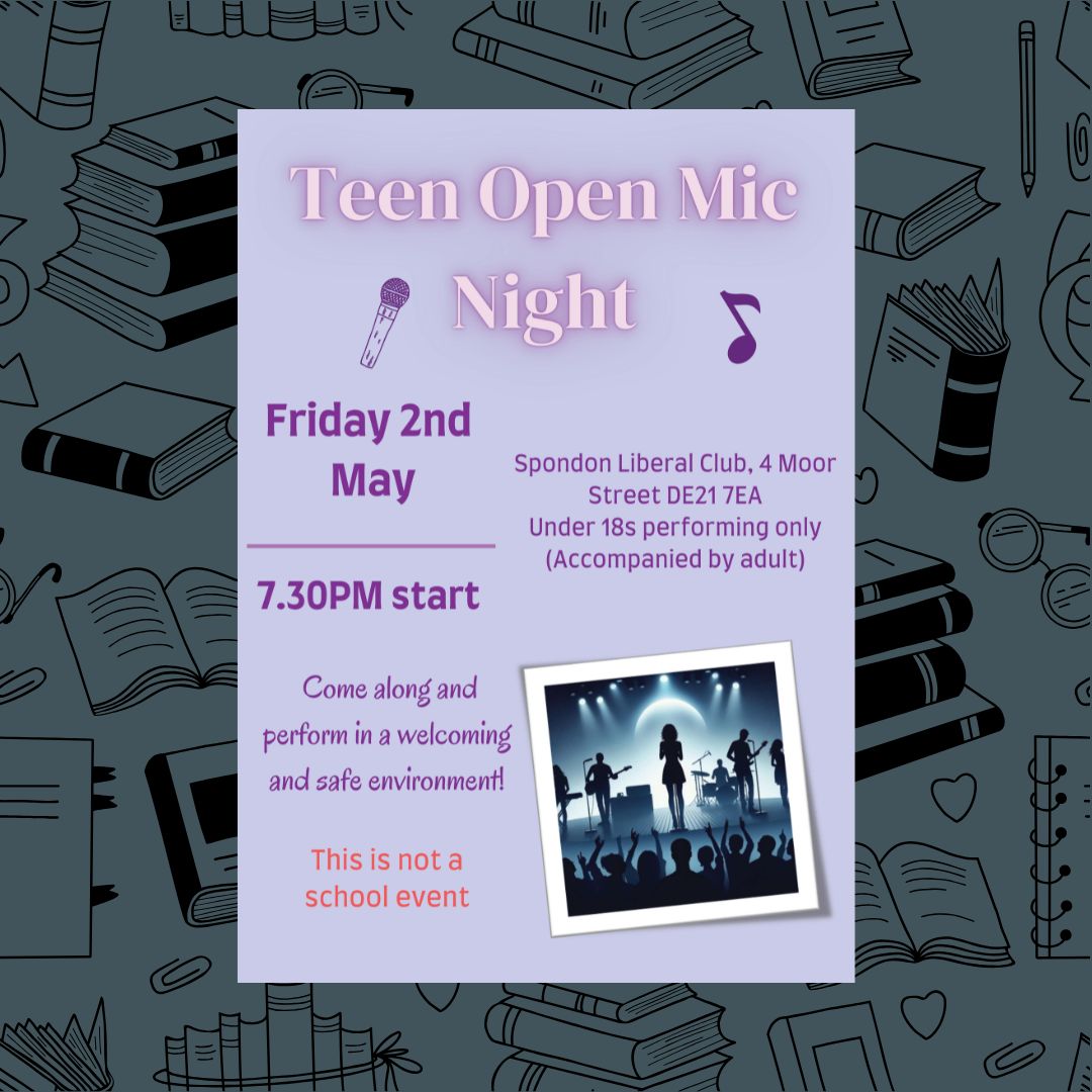 Teen Open Mic Night!

*THIS IS NOT A SCHOOL EVENT or COORDINATED BY THE SCHOOL*