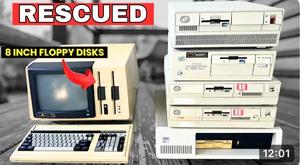 RetroRarez's tweet photo. Rare 1980s vintage computer haul rescued from under a house in Tasmania! Featuring 8-inch floppy disks, IBM PS/2s, and a working NEC. Part 2 of the restoration journey - watch here: https://t.co/sIHrLkXyYq 

Got any retro tech finds? Share them below! 

#vintagecomputers #retrocomputing #retrogaming #techhistory #computerhistory #techpreservation #TasmaniaTech #retrostyle #nostalgia