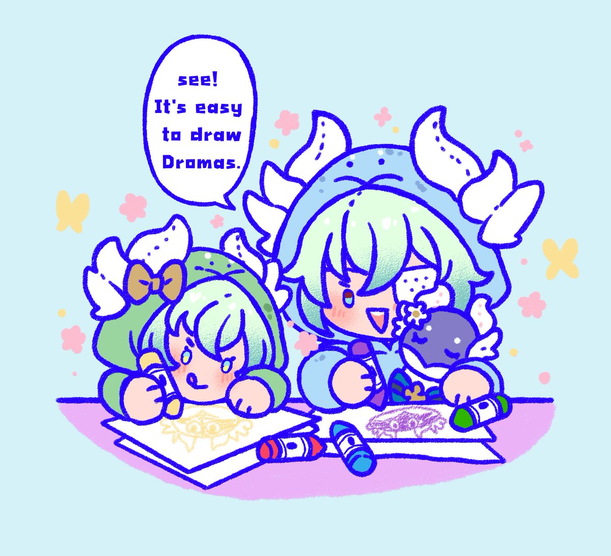 draw Dromas with #Anaxa  !💕🦕

#aglanaxa + baby