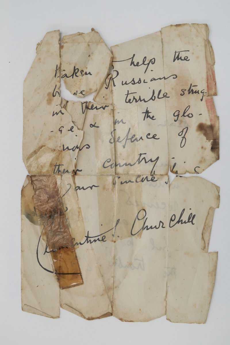 PlowdenAndSmith's tweet image. After conservation this historic document was ready to be cherished by its owners for generations to come. A letter signed by Lady Clementine Churchill in 1942.

Find out more about our paper conservation:
plowden-smith.com/fine-art-resto…

#PaperConservation #Churchill #WW2