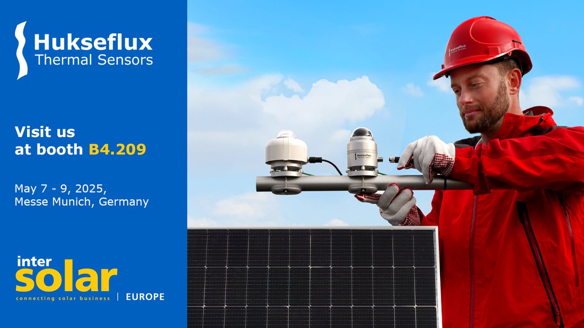#IntersolarEurope 2025 kicks off tomorrow! We are excited to connect with you in Munich and give you an exclusive look at our groundbreaking #solarradiation sensors, including our newest industrial #diffusometer #SRD100, making its debut!