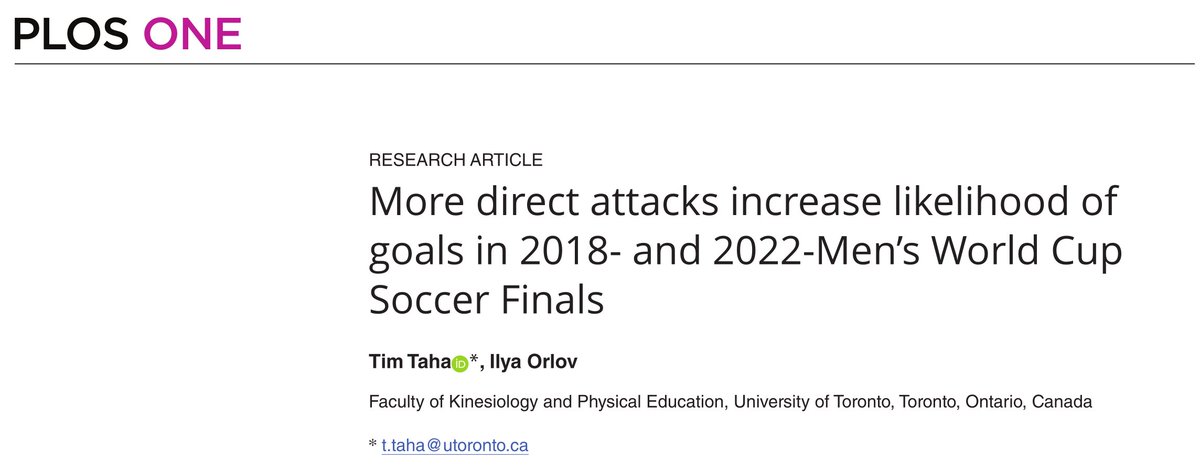 🆕 #linhadepasse | Artigo do mês #64 (abr-25)

Direcionalidade da posse, velocidade da bola e zona de recuperação afetam as probabilidades de remate e golo? 

Evidências interessantes para entender se contra-atacar ou jogar direto constituem sacrilégio.👇

tinyurl.com/5n7h5fzb