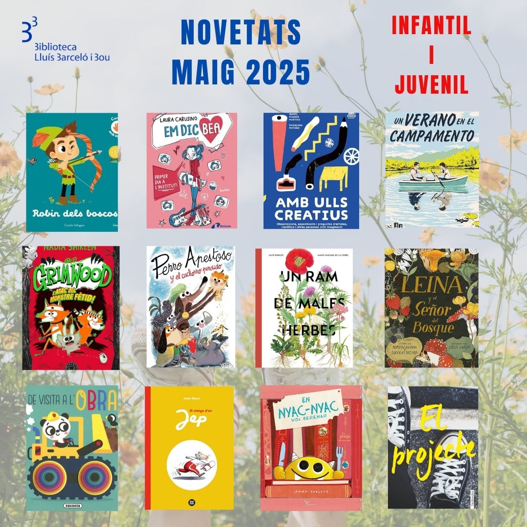 #Novetats del mes de maig a la Biblioteca 🌷📚
