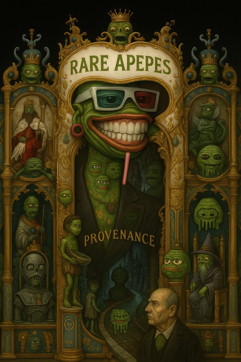 GM 🐸🔍🎨

Crypto moves fast, but a memetic LEGACY moves through layers.

Zoom in. Decode the lore. Feel the provenance.
