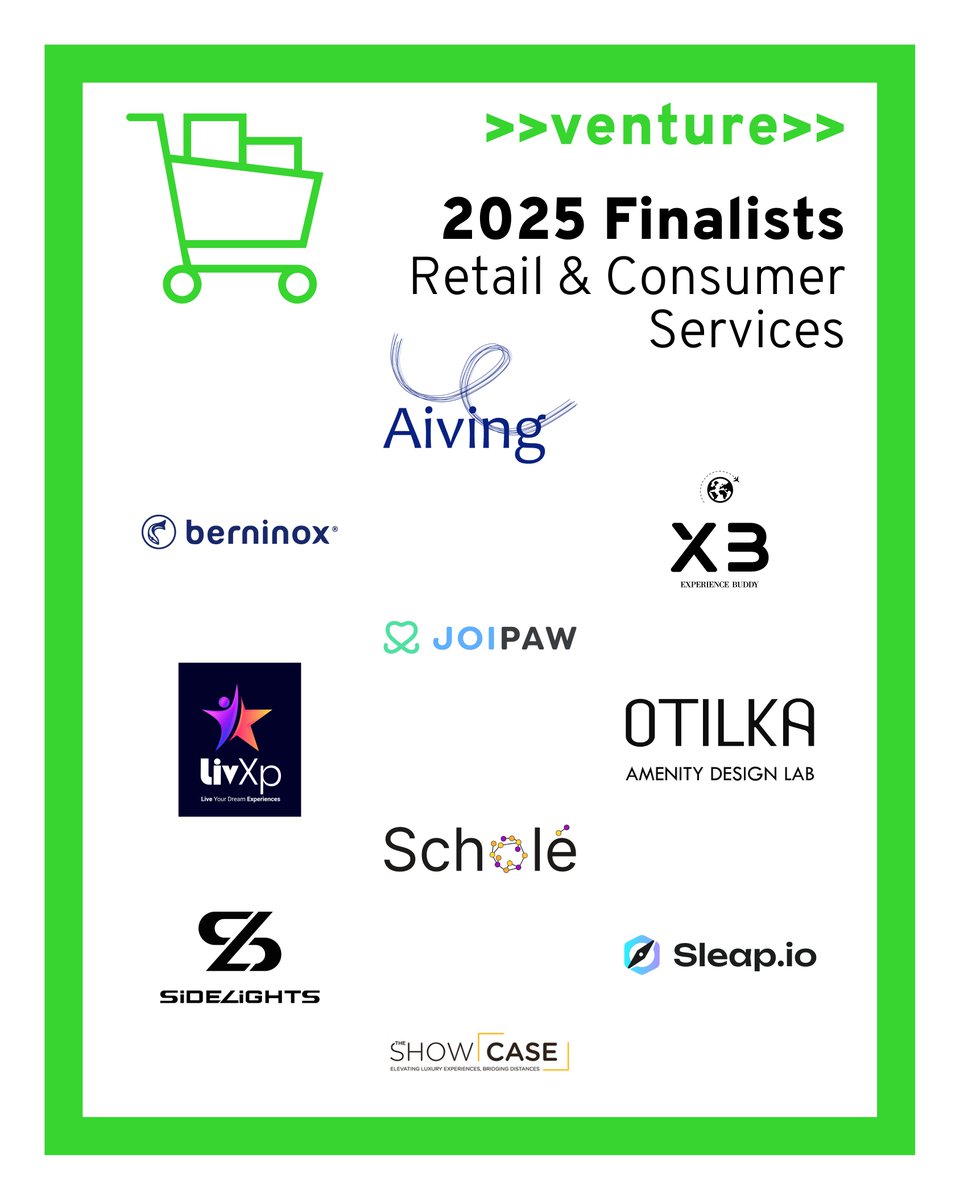 Today’s spotlight: Retail &amp; Consumer Services 💡

AI upskilling, crypto hotel bookings, safer bike commutes, personnalized travel—and even video games for dogs. 🐶🕹️

These 10 startups are redefining experience and convenience!

🔗 Check them out: venture.ch/finalists-2025