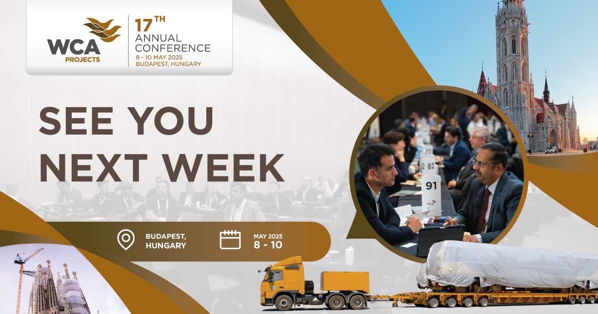 WCA_Projects's tweet image. ⏳ We’re just a week away from #WCAProjects2025, and we can&apos;t wait to see you there!

The conference directory is now available for download, packed with everything you need to know about fellow delegates and exhibitors. 👉ow.ly/3Wgk50VzBKz

#ProjectLogistics #Projectcargo