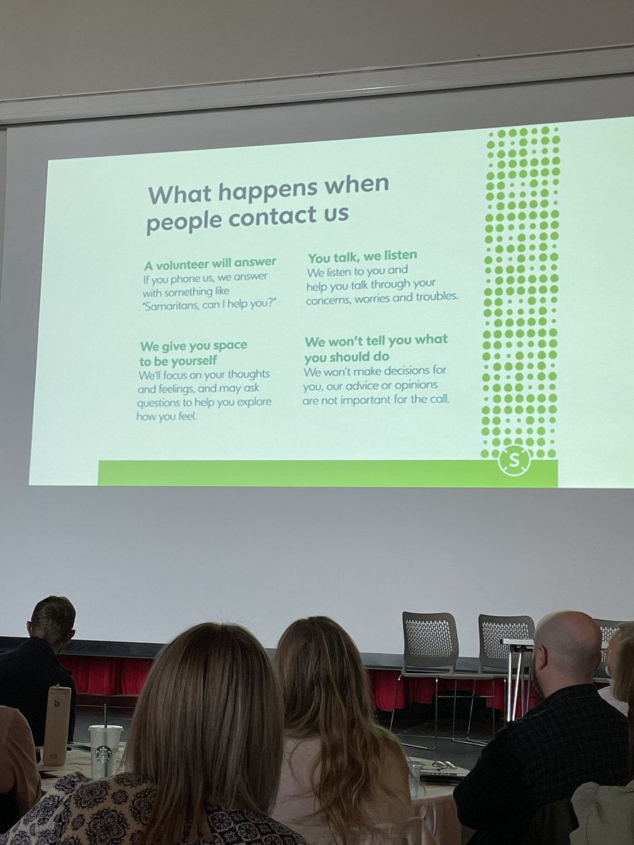 Helplines Partnership (@helplinesuk) on Twitter photo A year of listening. 100,000 calls are answered by <a href="/SamaritansNI/">Samaritans NI</a> each year. Great to hear about their work <a href="/HelplinesNI/">Helplines NI</a> this morning. A year of listening. 100,000 calls are answered by <a href="/SamaritansNI/">Samaritans NI</a> each year. Great to hear about their work <a href="/HelplinesNI/">Helplines NI</a> this morning.