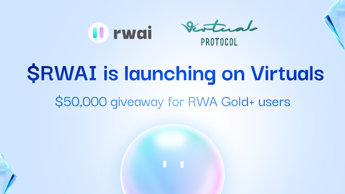 RWA Inc. (@rwa_inc_) on Twitter photo Meet <a href="/RWAIAgent/">RWAI - Next-Gen Research Agent</a>, your AI agent for crypto research, reporting and token launches, built to help investors, developers and institutions navigate the RWA space.
Backed by RWA Inc, $RWAI is launching on <a href="/virtuals_io/">Virtuals Protocol</a> on May 5, with TGE going live May 6 at 11:00 AM UTC.
🗓️ Listing: Meet <a href="/RWAIAgent/">RWAI - Next-Gen Research Agent</a>, your AI agent for crypto research, reporting and token launches, built to help investors, developers and institutions navigate the RWA space.
Backed by RWA Inc, $RWAI is launching on <a href="/virtuals_io/">Virtuals Protocol</a> on May 5, with TGE going live May 6 at 11:00 AM UTC.
🗓️ Listing: