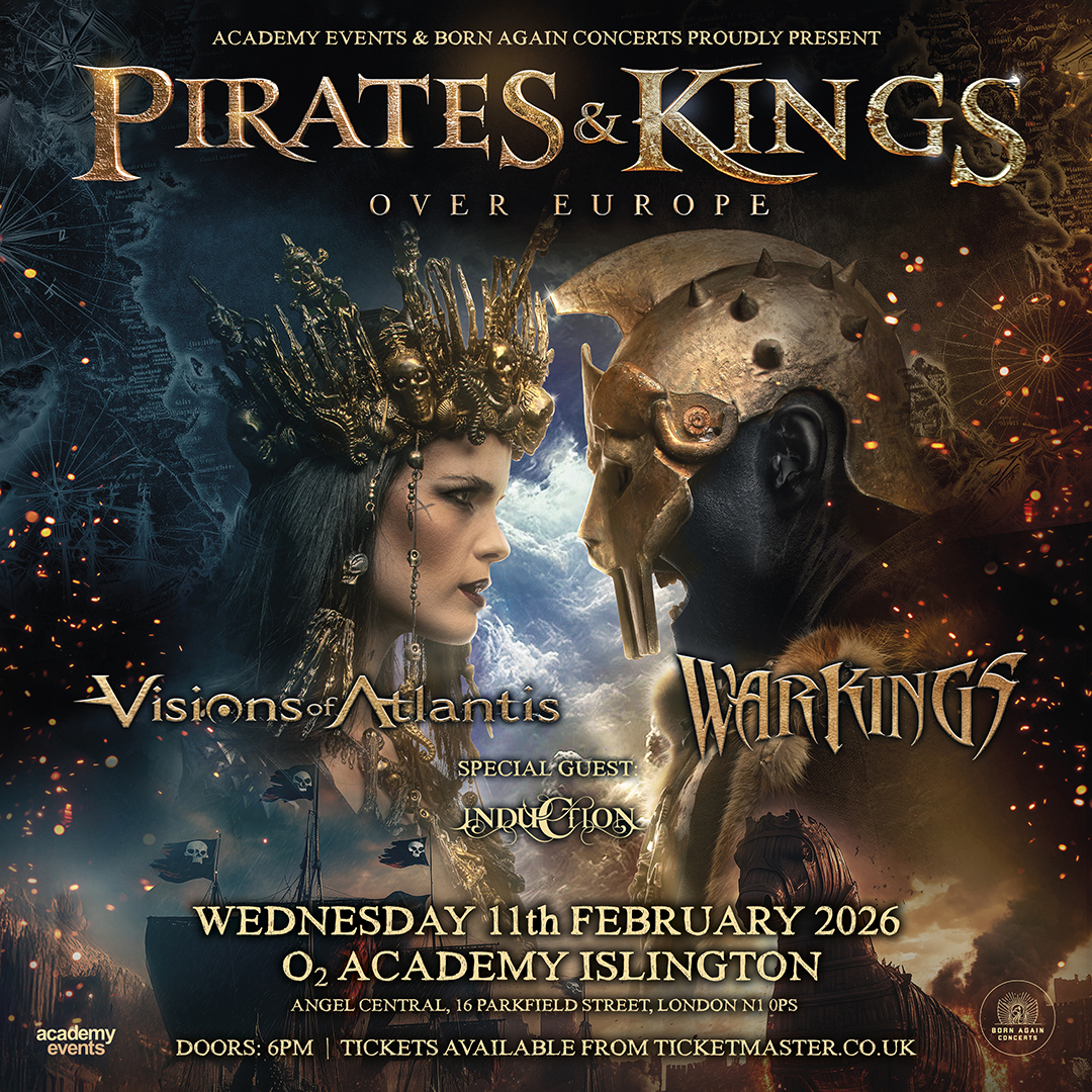 Academy Events (@academyevents) on Twitter photo Two mighty forces of Symphonic and Power Metal join together for a spectacular live offensive: <a href="/warkings_metal/">warkings_metal</a> and Visions Of Atlantis are setting sail — or better yet, hitting the road — under the banner of "Pirates & Kings"
Tickets on sale Friday 11am:
ticketmaster.co.uk/event/3E00629C… Two mighty forces of Symphonic and Power Metal join together for a spectacular live offensive: <a href="/warkings_metal/">warkings_metal</a> and Visions Of Atlantis are setting sail — or better yet, hitting the road — under the banner of "Pirates & Kings"
Tickets on sale Friday 11am:
ticketmaster.co.uk/event/3E00629C…