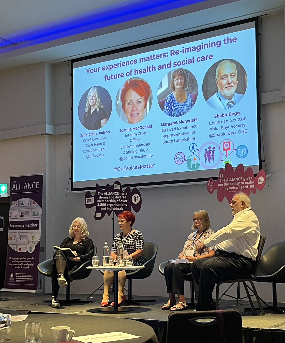 EmmaKnox4U (@emmaknox4u) on Twitter photo At <a href="/ALLIANCEScot/">The ALLIANCE</a> conference, <a href="/CHSScotland/">Chest Heart & Stroke Scotland | also on bluesky</a> CE, Jane-Claire Judson joins panel discussion about the importance of lived experience in the future of health and social care.
#NoLifeHalfLived
#OurVoicesMatter At <a href="/ALLIANCEScot/">The ALLIANCE</a> conference, <a href="/CHSScotland/">Chest Heart & Stroke Scotland | also on bluesky</a> CE, Jane-Claire Judson joins panel discussion about the importance of lived experience in the future of health and social care.
#NoLifeHalfLived
#OurVoicesMatter