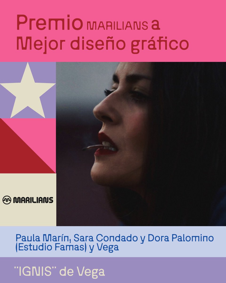 El premio Marilians a Mejor diseño gráfico es para Paula Marín, Vega, Sara Condado y Dora Palomino por “IGNIS”

¡Enhorabuena! 🎨

Premio ofrecido y apoyado por Marilians