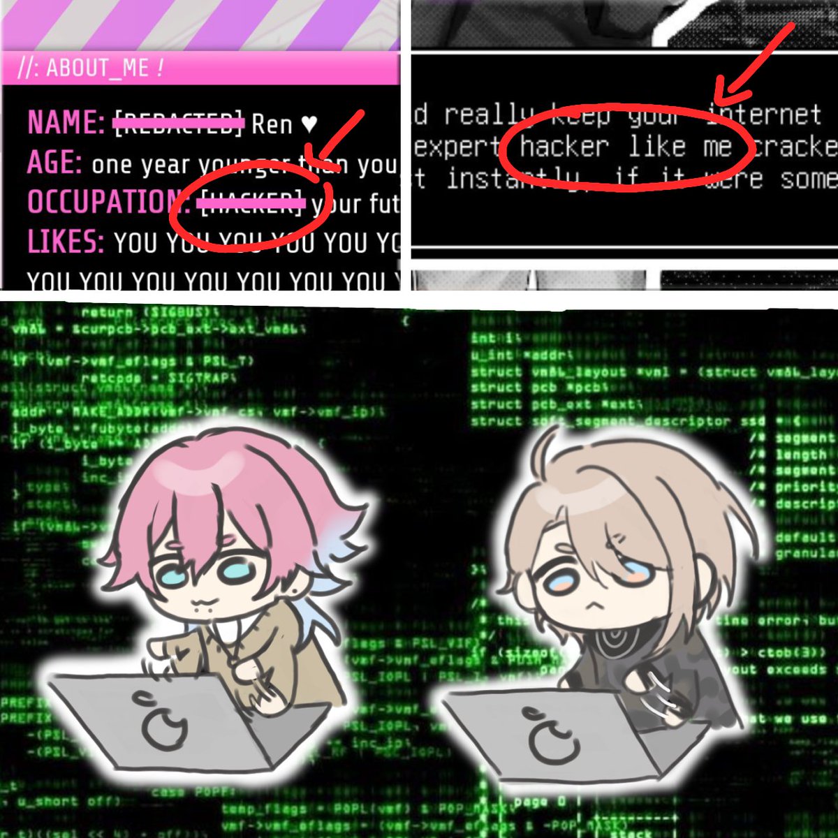 Tinaovo6's tweet photo. Are all ren hackers😭???
(I know Renjiro was joking but still funny to me lmfao)
#14DaysWithYou #loversenigma https://t.co/1PFUUAtNoW