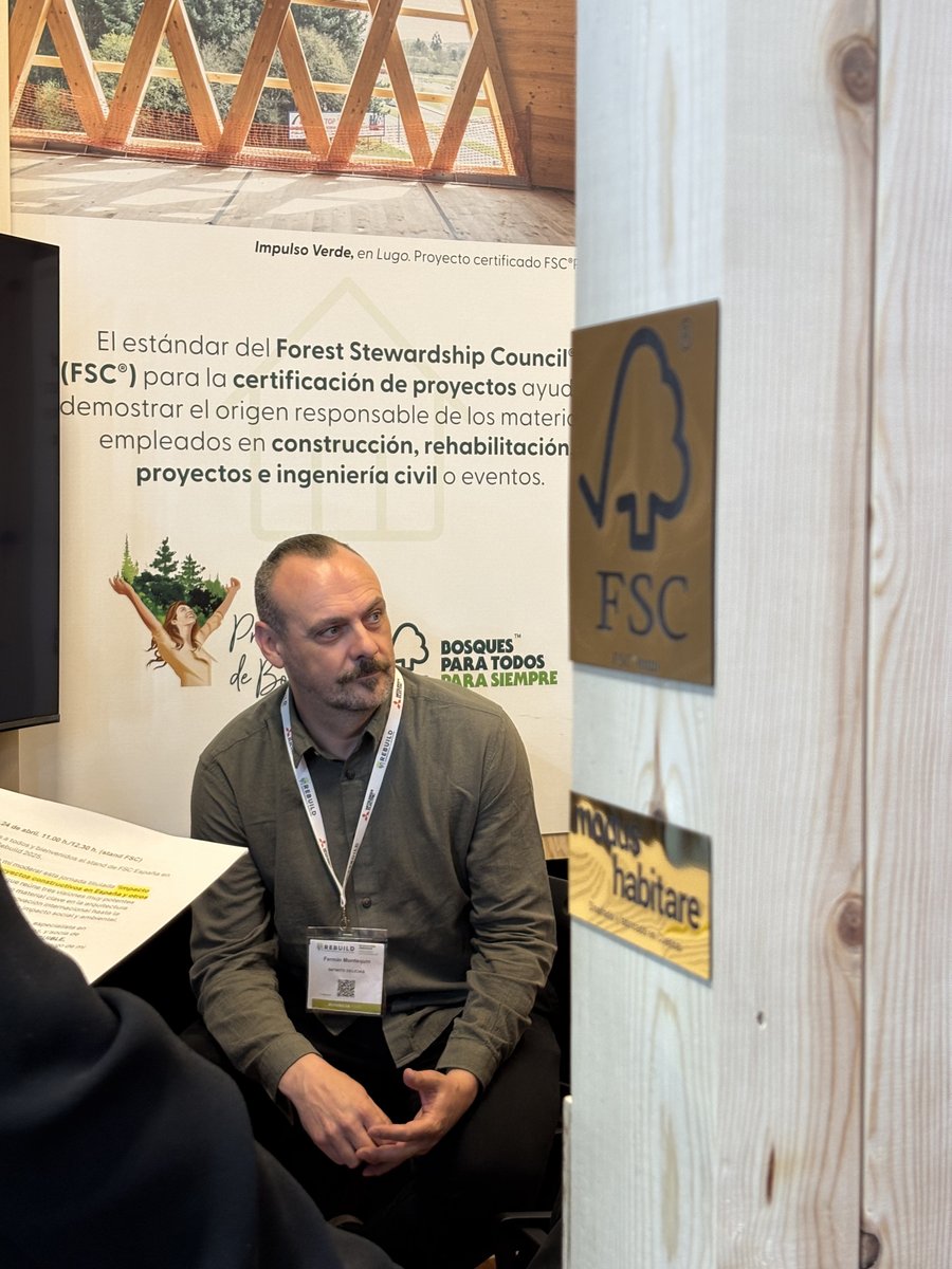 Infinito Delicias (@infinitohub) on Twitter photo ¡Gracias, <a href="/FSC_Spain/">FSC España</a>! 🌱
Un placer haber participado en REBUILD de la mano de Fermín Montequín.
Fue inspirador hablar de madera, sostenibilidad y futuro con grandes profesionales del sector. ¡Gracias, <a href="/FSC_Spain/">FSC España</a>! 🌱
Un placer haber participado en REBUILD de la mano de Fermín Montequín.
Fue inspirador hablar de madera, sostenibilidad y futuro con grandes profesionales del sector.