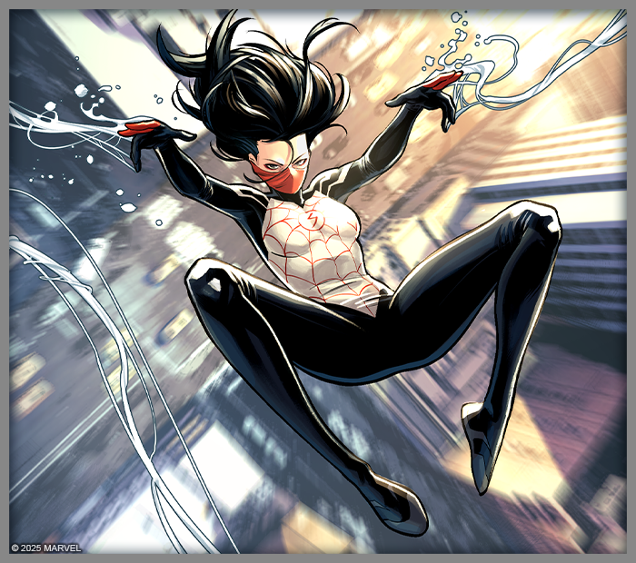 FFGames_ES's tweet photo. ¡Silk llega a tu mesa! 

Cindy Moon combate el crimen en las calles de Nueva York como periodista de investigación... ¡y también como la superheroína conocida como Seda!

¡Hazte con su pack de héroe! 

🔷https://t.co/S7eTdma9Pn

#MarvelChampions https://t.co/UcqFk50Xuj