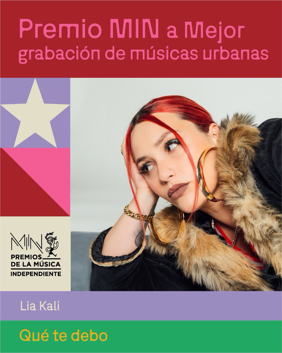 El Premio MIN a Mejor grabación de músicas urbanas es para Lia Kali por “Qué te debo”

¡Enhorabuena!🎤