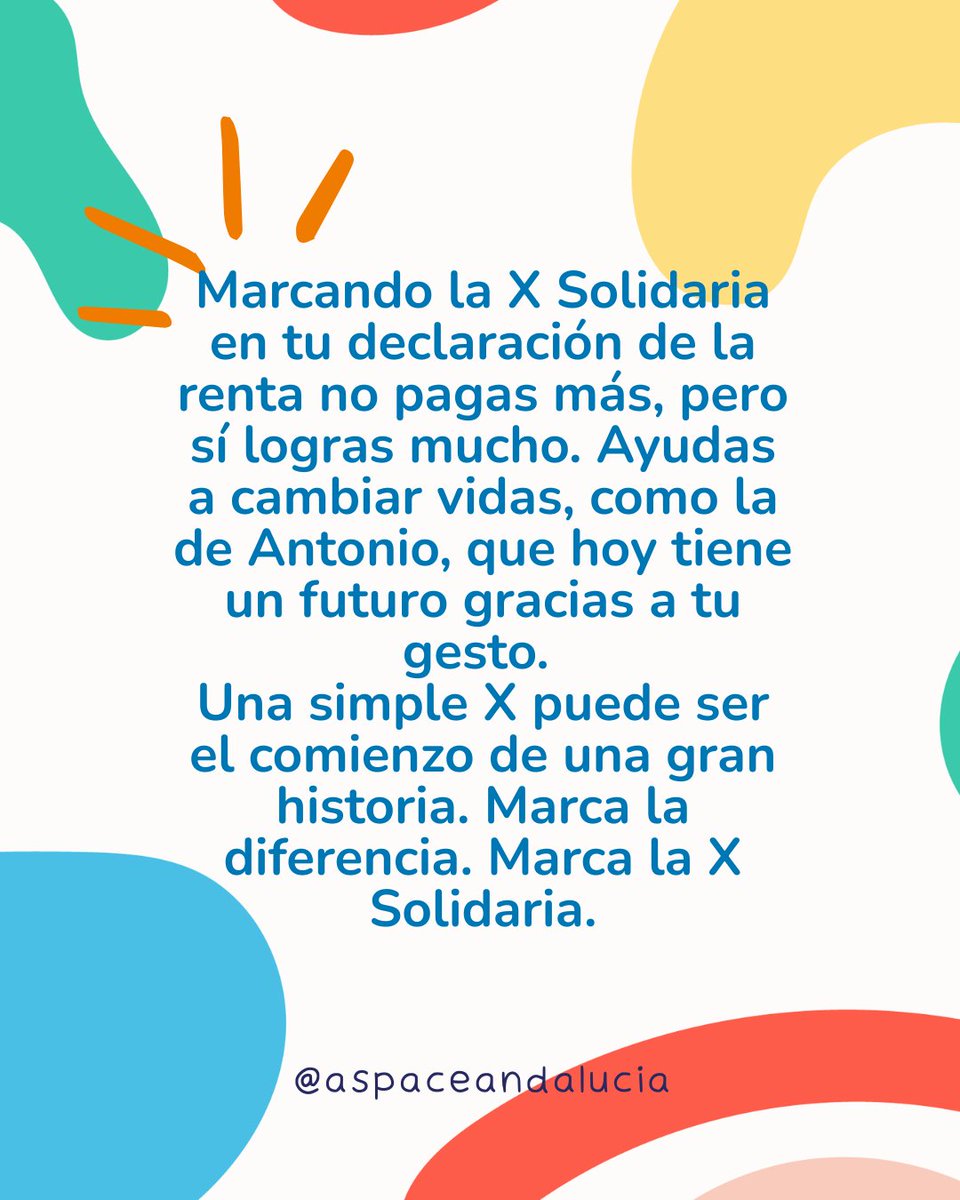 Gracias a la X Solidaria, su vida cambió. 💛
Marcando la casilla de Fines Sociales en tu declaración de la renta, ayudas a miles de personas como Antonio De La Vega. Su historia es una de muchas que demuestran que un simple gesto puede tener un gran impacto.