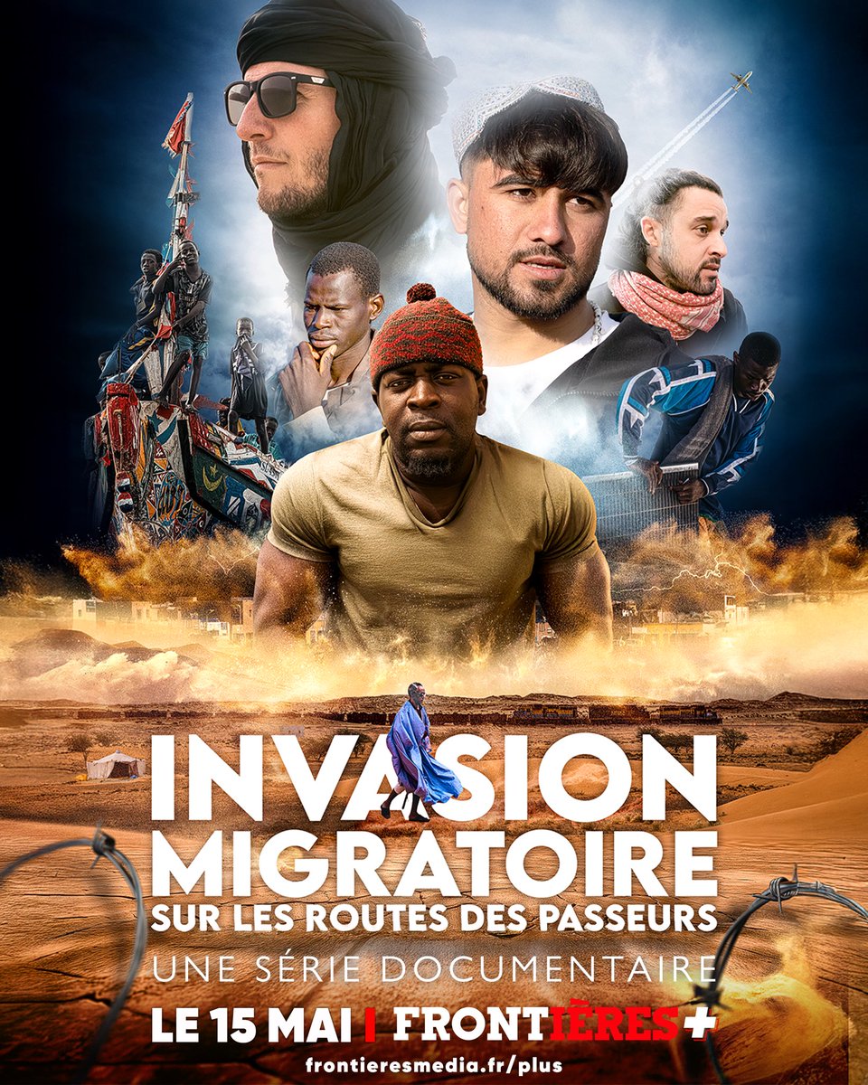 Erik Tegnér (@tegnererik) on Twitter photo 🚨 ANNONCE - Sortie de ma grande série documentaire sur les routes migratoires le 15 mai sur Frontières+ ! 
J’ai voyagé dans plus de 12 pays sur les 4 voies principales de l’immigration, j’ai rencontré des passeurs, des centaines de clandestins, des ONG, des membres de Frontex, 🚨 ANNONCE - Sortie de ma grande série documentaire sur les routes migratoires le 15 mai sur Frontières+ ! 
J’ai voyagé dans plus de 12 pays sur les 4 voies principales de l’immigration, j’ai rencontré des passeurs, des centaines de clandestins, des ONG, des membres de Frontex,