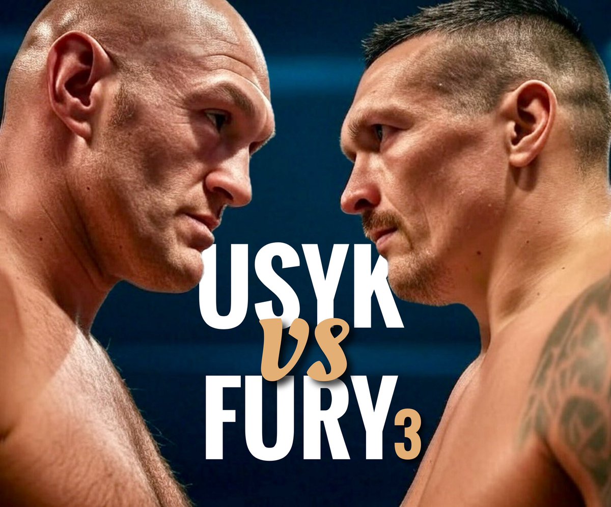‼️ Fury calls out Usyk for a 3rd fight, claiming he beat him “two times” and “world knows the truth.” Fury: “Beat the f***** two times… Any time, any place sucker. UK next time - 100k people.” Usyk to Sky Sports: prefers Fury for last fight, “He’s not retired…”