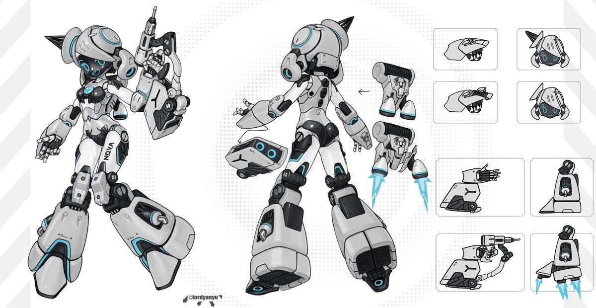 Space robot girl N.O.V.A. full reference
