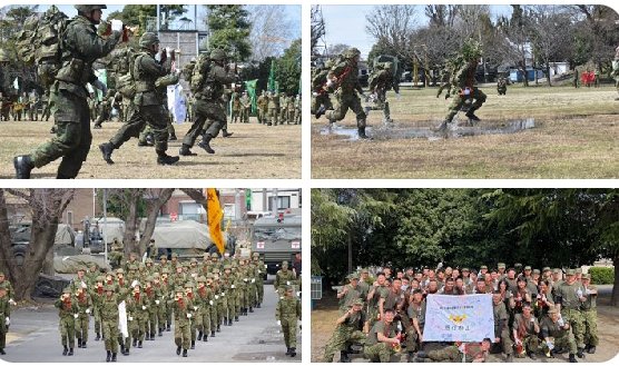 【初級らっぱ教育⑨】
初級らっぱ教育の集大成である総合訓練を行いました。背のうを背負いながら駆け足行進を行い、戦闘訓練で突撃まで実施しました。闘志みなぎる学生たちは、常にらっぱを握りしめ、仲間と共に力強い号音を響かせました！
#練馬
#１連隊
#愚行移山