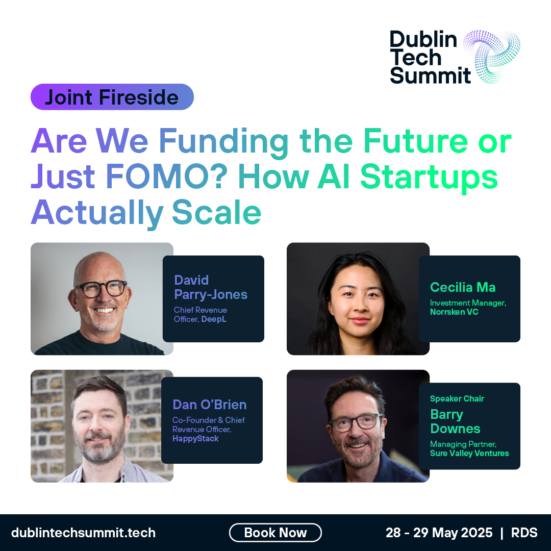 AI startups are raising billions, but are we backing real innovation or just chasing the next buzzword?

Join leaders:
David Parry-Jones, <a href="/DeepLcom/">DeepL</a> , 
Cecilia Ma, <a href="/NorrskenVC/">Norrsken VC</a>  and
Dan O'Brien <a href="/happystackhq/">HappyStack 🥞</a>  
as they unpack how AI companies actually scale, what investors are