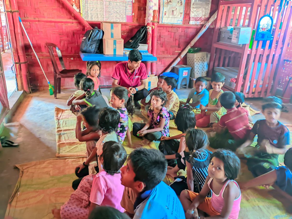 Awareness Campaign on Sustainable Development Goals (SDGs) in the Rohingya Refugee Community
Organized by: Mohammed Anos, Change Maker at IYCM
Location: Community Learning Center
#SDGs #IYCM #YouthForChange #RohingyaRefugees #EducationForAll #ClimateAction #ZeroHunger #WASH