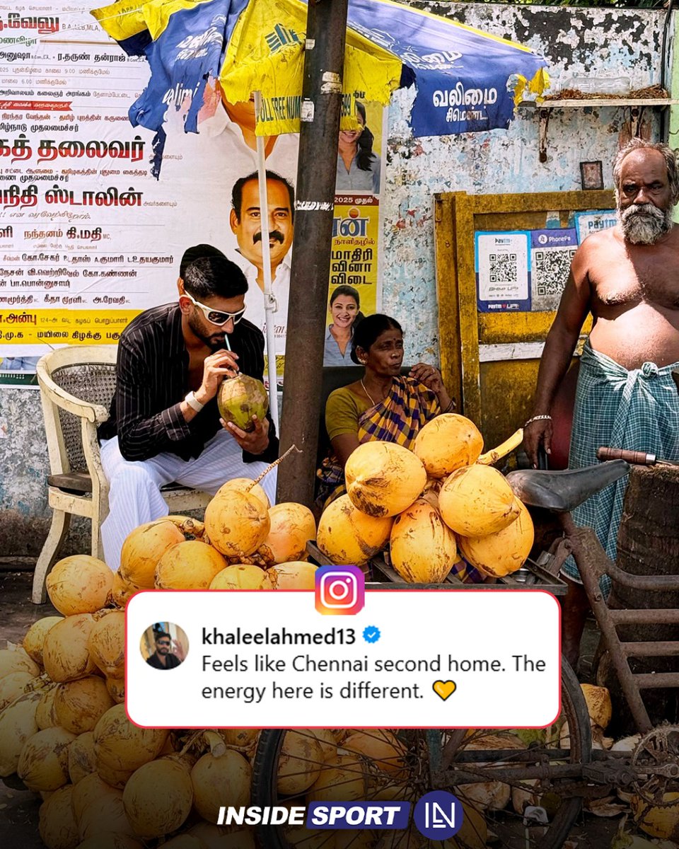 Khaleel Ahmed is a true CSKian 💛

#KhaleelAhmed #CSK #IPL2025 #Insidesport #CricketTwitter