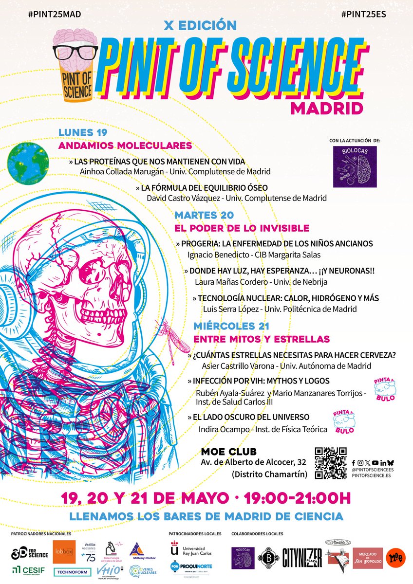 #Pint25MAD | Programa 5️⃣
📍<a href="/MOECLUB/">MOE CLUB</a>
maps.app.goo.gl/mrHg39LpqcU5Zi…
#Pint25ES <a href="/pintofscienceES/">Pint of Science ES</a>